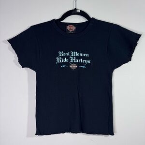 Harley Davidson St Thomas Virgin Islands Fitted Tee S Real Women Ride Harleys